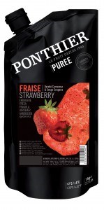 Jordbær puree 1liter Ponthier